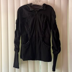 Lululemon Black Dance Studio Zip-up Hoodie Jacket 12